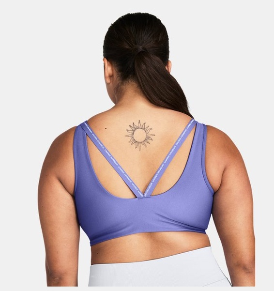 Mor Kadın UA Infinity 2.0 Low Strappy Spor Sütyeni