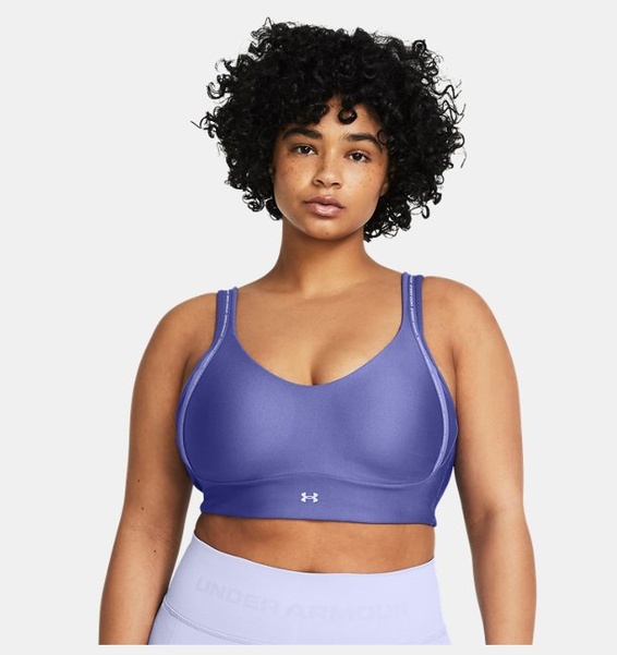 Mor Kadın UA Infinity 2.0 Low Strappy Spor Sütyeni
