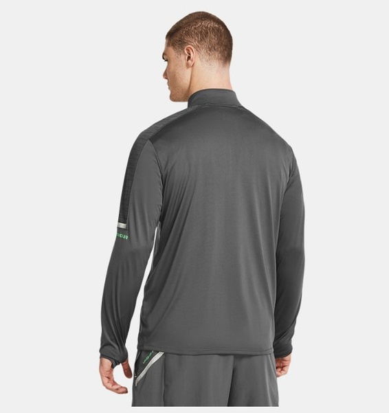 Gri Erkek UA Tech Utility 1/4 Fermuarlı Uzun Kollu T-shirt