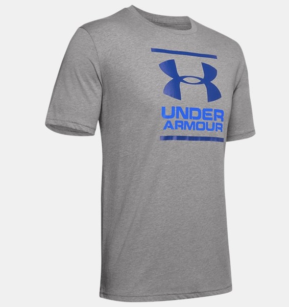 Gri Erkek UA GL Foundation Kısa Kollu T-shirt