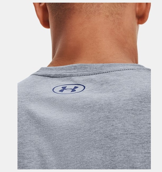 Gri Erkek UA GL Foundation Kısa Kollu T-shirt