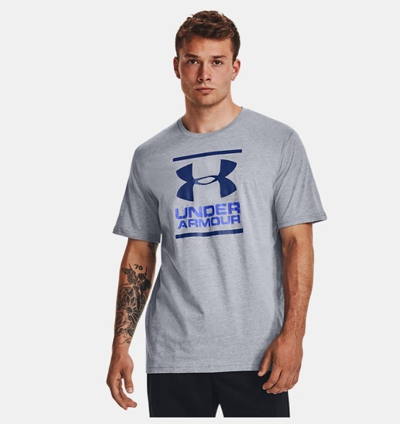 Gri Erkek UA GL Foundation Kısa Kollu T-shirt