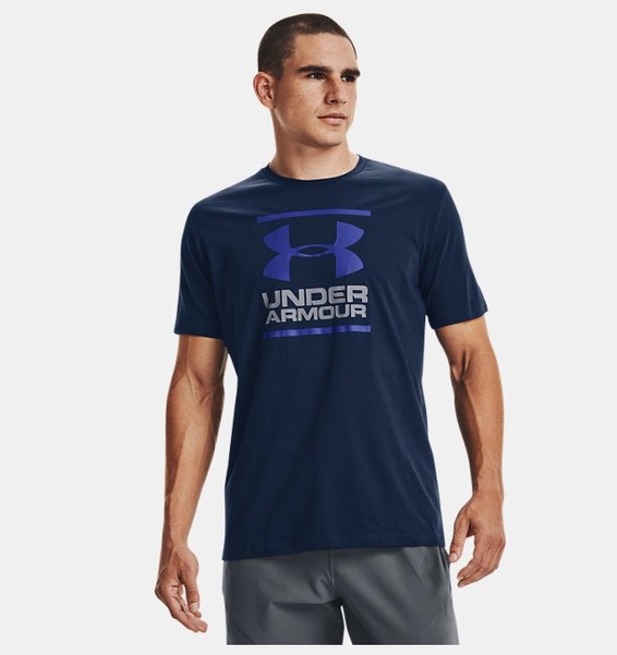 Lacivert Erkek UA GL Foundation Kısa Kollu T-shirt