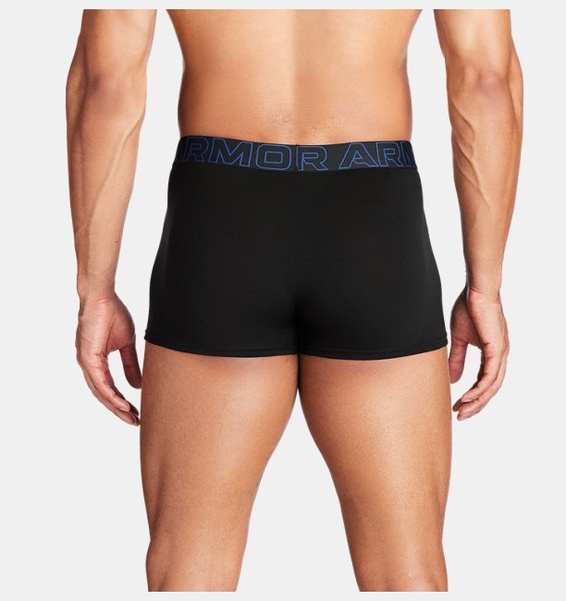 Siyah Erkek UA Performance Cotton 3" Boxerjock - 3'lü Paket