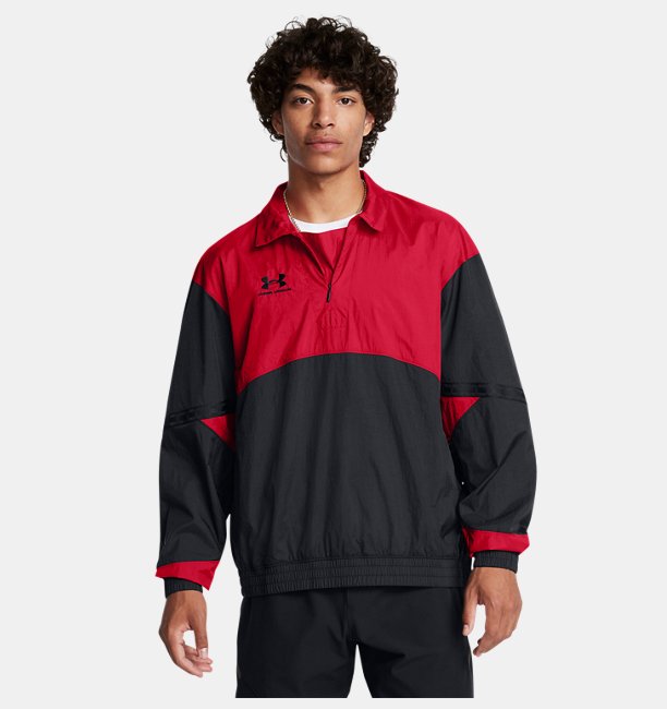 Erkek UA 96 Terrace Drill Sweatshirt Kırmızı