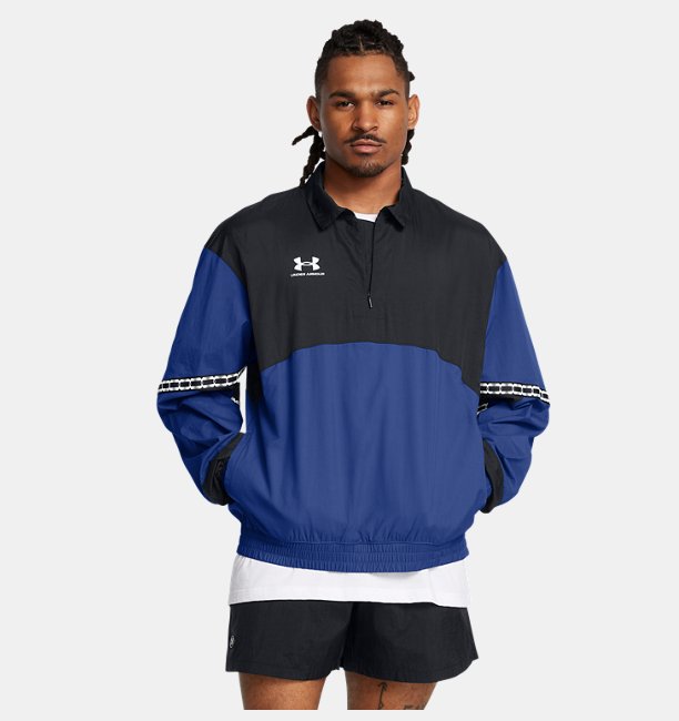 Erkek UA 96 Terrace Drill Sweatshirt Mavi