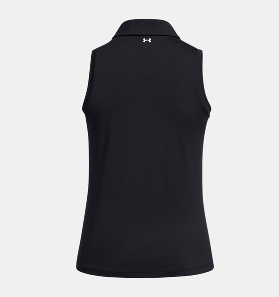 Siyah Kadın UA Playoff Sl Polo T-shirt