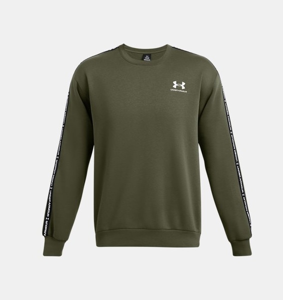 Yeşil Erkek UA Icon Fleece Crew Taping Sweatshirt