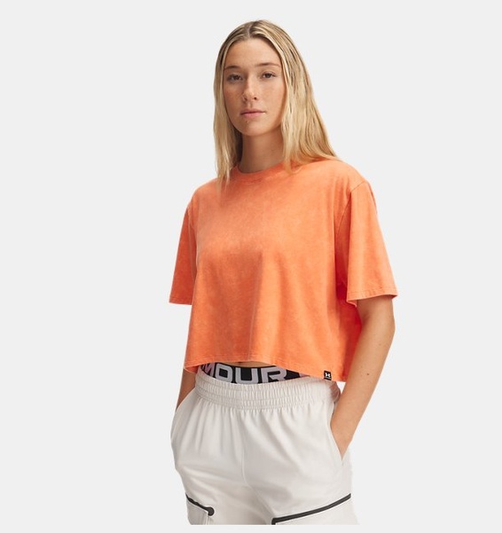 Kırmızı Kadın UA Rival Wash T-shirt