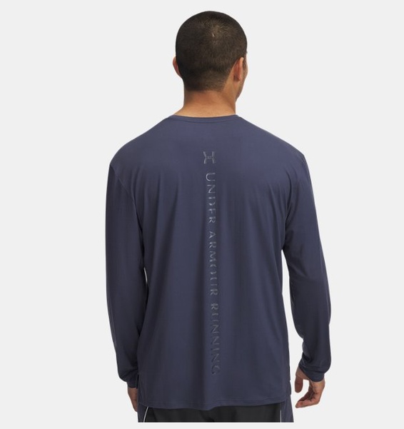 Gri Erkek UA Run 96 Uzun Kollu T-shirt