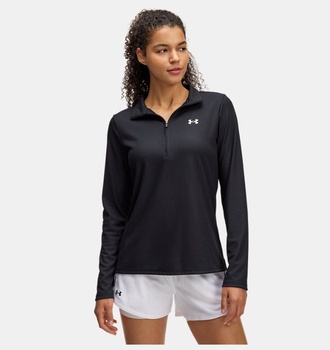 Kadın UA Tech Rib 1/2 Fermuarlı Uzun Kollu T-shirt