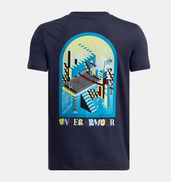Lacivert Erkek Çocuk UA Portal Logo T-shirt