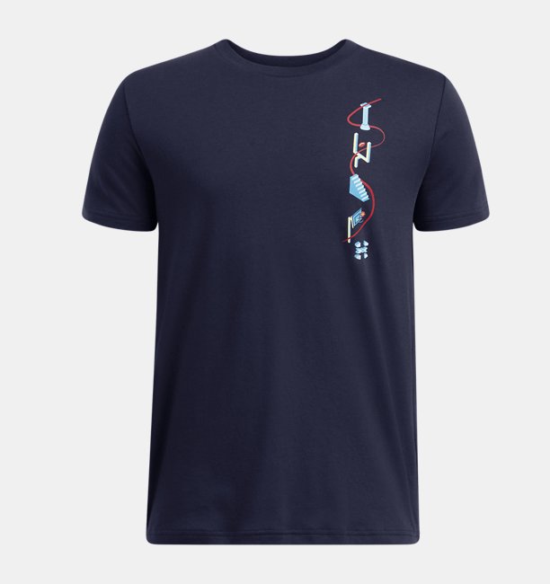 Erkek Çocuk UA Portal Logo T-shirt Lacivert