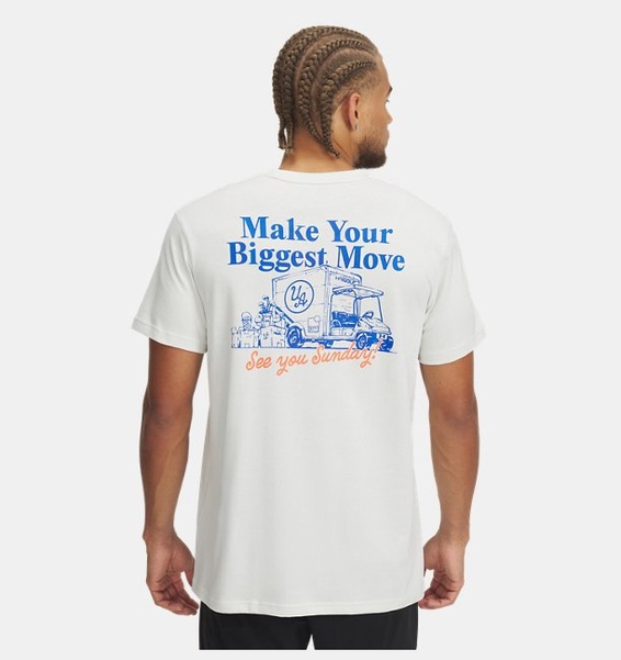 Beyaz Erkek UA Heavyweight Moving Day Illus T-shirt