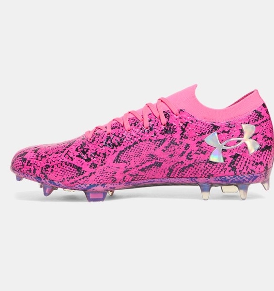 Pembe Erkek UA Shadow Elite 3 FG PITCH VIPER Futbol Ayakkabısı