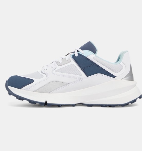 Beyaz Erkek UA Forge 96 Golf Ayakkabısı