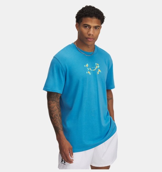 Mavi Erkek UA Holiday Heavyweight T-shirt