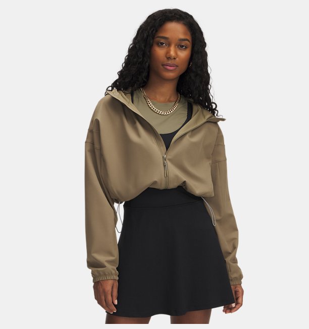 Kadın UA Unstoppable Woven Kapüşonlu Ceket Petrol Mavisi