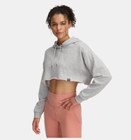 Kadın UA Icon Terry Crop Kapüşonlu Sweatshirt
