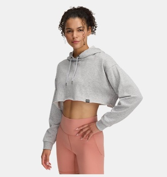 Kadın UA Icon Terry Crop Kapüşonlu Sweatshirt