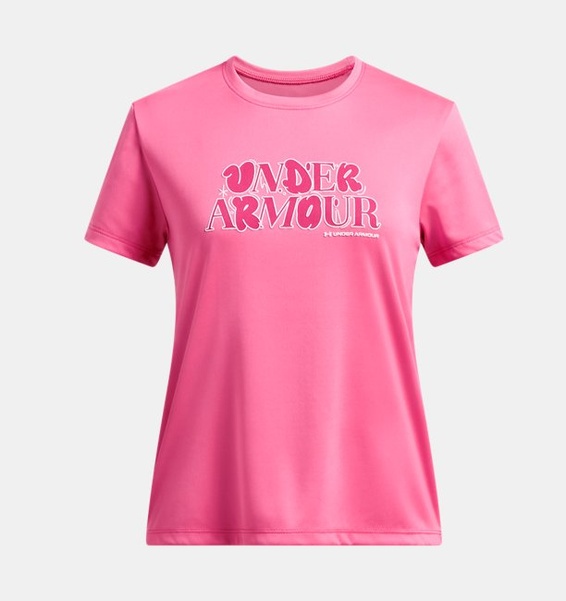 Pembe Kız Çocuk UA Tech Wordmark T-shirt