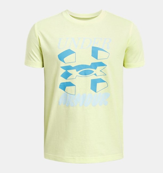 Sarı Erkek Çocuk UA Split Big Logo T-shirt