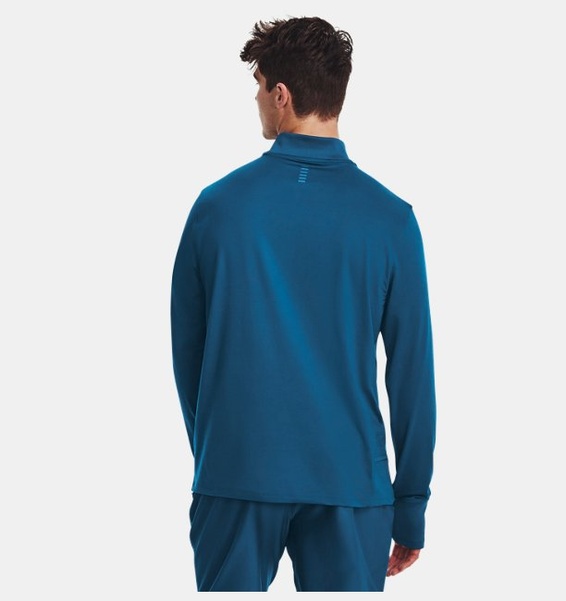 Yeşil Erkek UA Lauch Pro 1/4 Fermuarlı Uzun Kollu Tişört