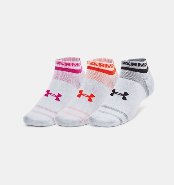 Beyaz Unisex UA Essential 3'lü Paket Low Çorap