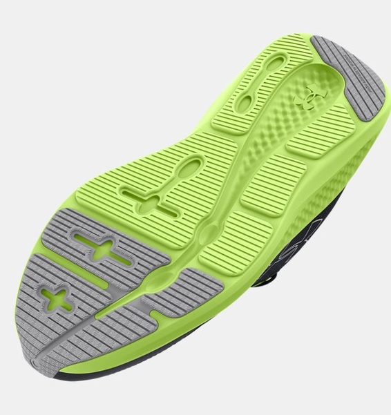 Siyah Çocuk UA BGS Charged Pursuit 3 Big Logo Koşu Ayakkabısı