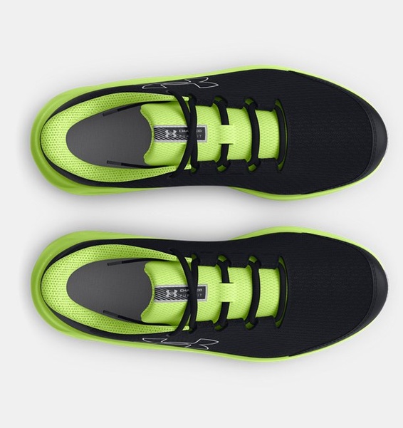 Siyah Çocuk UA BGS Charged Pursuit 3 Big Logo Koşu Ayakkabısı