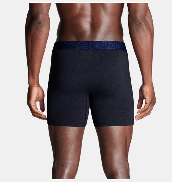 Lacivert Erkek UA Performance Cotton 6" Boxerjock - 3'lü Paket