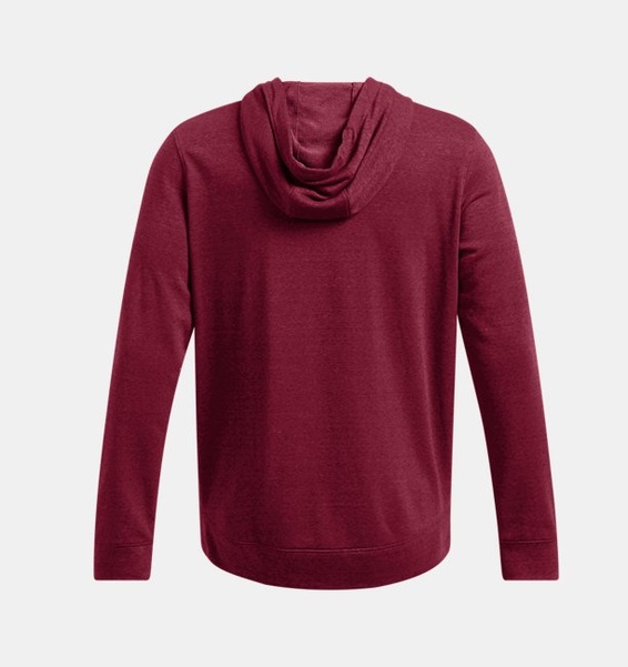 Bordo Erkek UA Rival Terry LC Tam Fermuarlı Sweatshirt