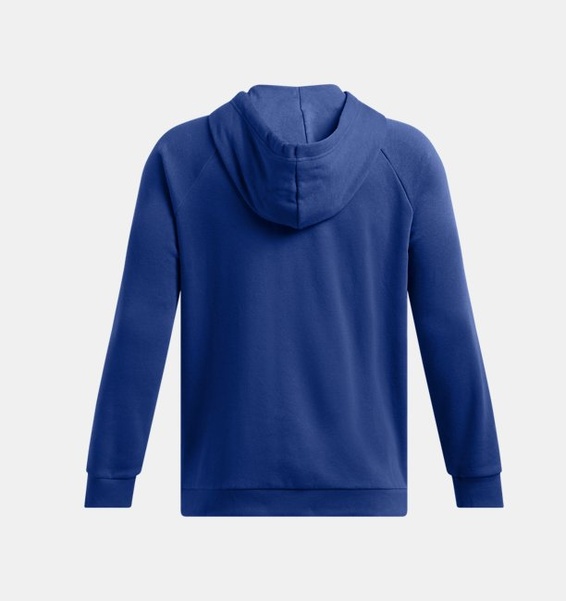 Mavi Erkek UA Rival Fleece Tam Fermuarlı Kapüşonlu Üst