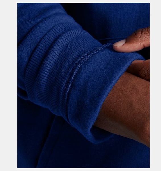 Mavi Erkek UA Rival Fleece Tam Fermuarlı Kapüşonlu Üst