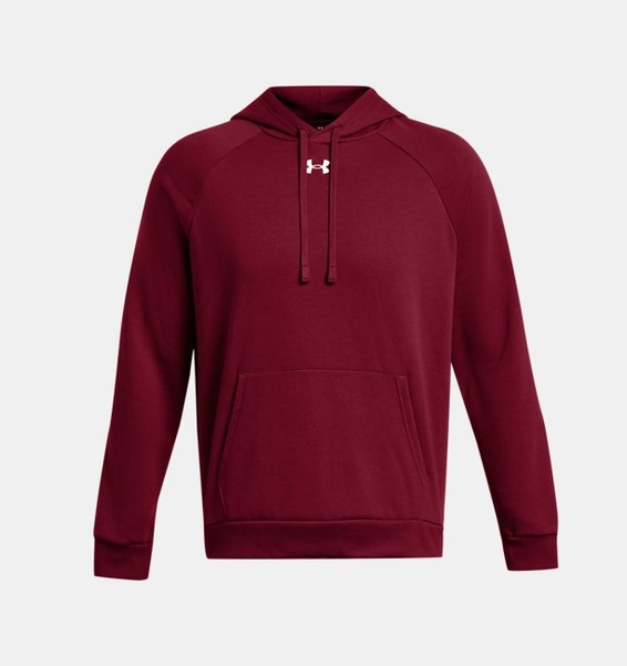Bordo Erkek UA Rival Fleece Kapüşonlu Üst