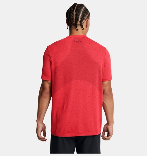 Kırmızı Erkek UA Vanish Dikişsiz Kısa Kollu T-shirt
