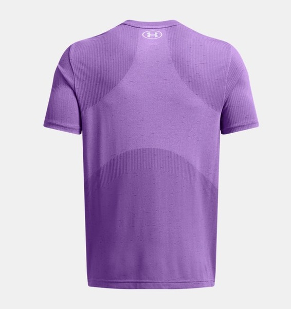 Lila Erkek UA Vanish Dikişsiz Kısa Kollu T-shirt