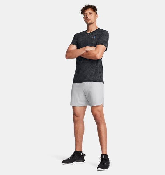 Siyah Erkek UA Vanish Elite Vent Baskılı Kısa Kollu T-shirt