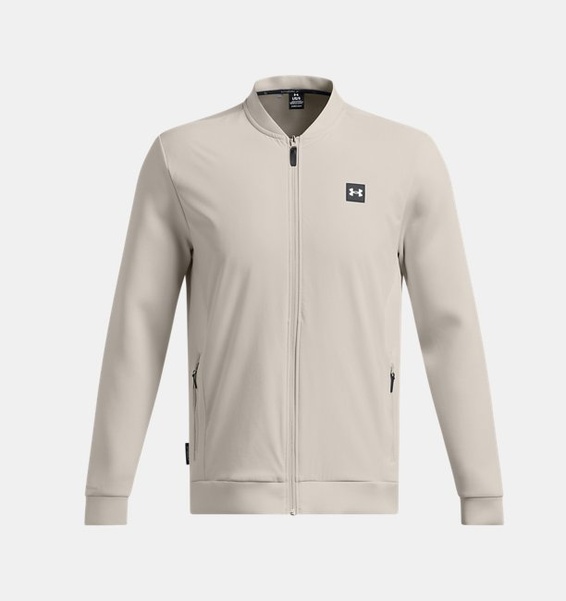 Gri Erkek UA Drive Pro Storm Hyb Tam Fermuarlı Ceket