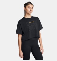 Kadın UA Varsity Mix Heavyweight Kısa Kollu Crop Tişört