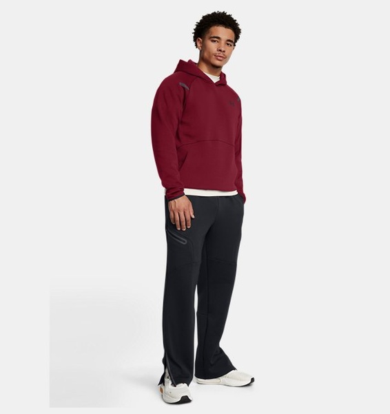 Bordo Erkek UA Unstoppable Fleece HD EU Sweatshirt