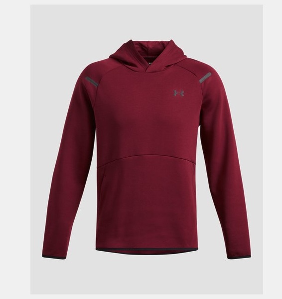 Bordo Erkek UA Unstoppable Fleece HD EU Sweatshirt