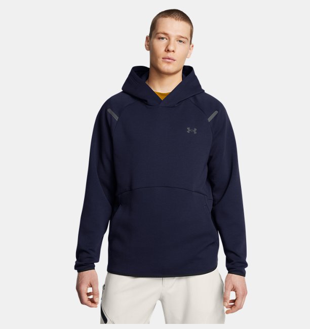 Erkek UA Unstoppable Fleece HD EU Sweatshirt Lacivert
