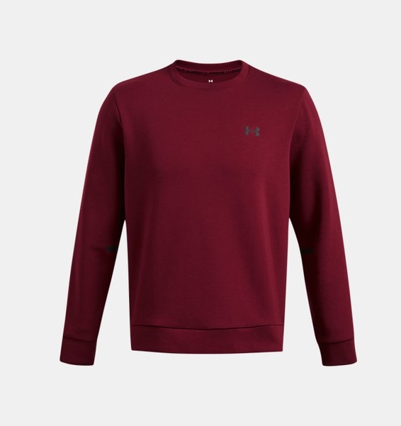 Bordo Erkek UA Unstoppable Fleece Bisiklet Yaka EU Sweatshirt