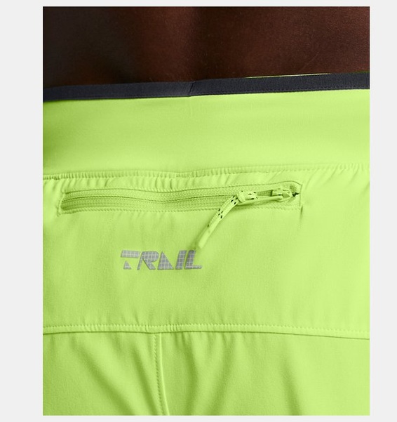 Yeşil Erkek UA Trail Run 5inch Şort