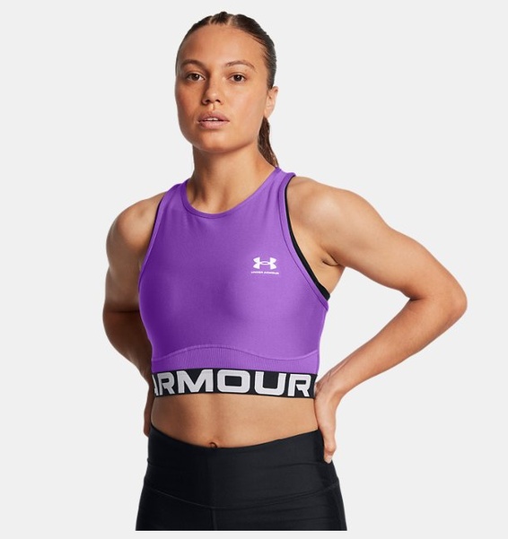 Lila Kadın UA HeatGear Rib Atlet