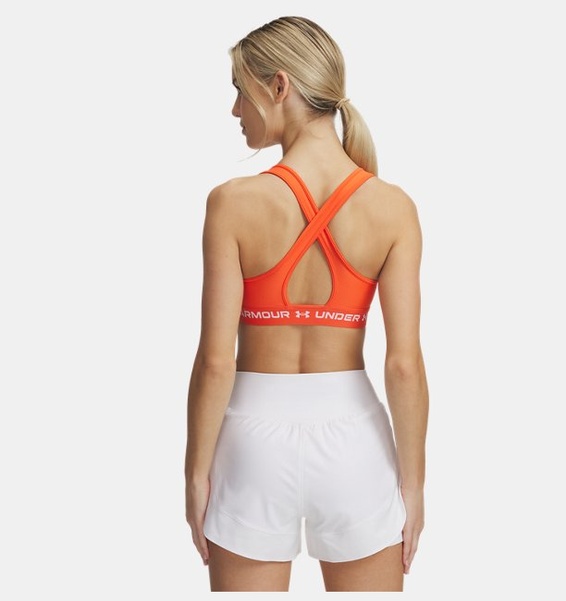 Kırmızı Kadın UA Crossback Mid Spor Sütyeni
