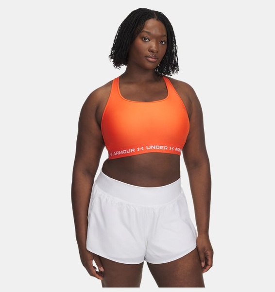 Kırmızı Kadın UA Crossback Mid Spor Sütyeni