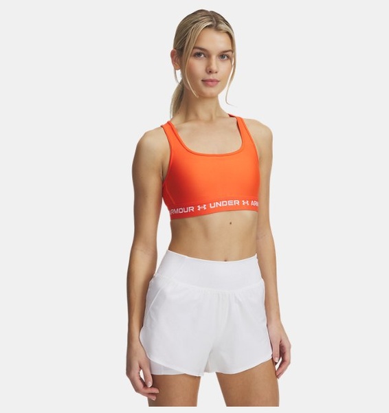 Kırmızı Kadın UA Crossback Mid Spor Sütyeni