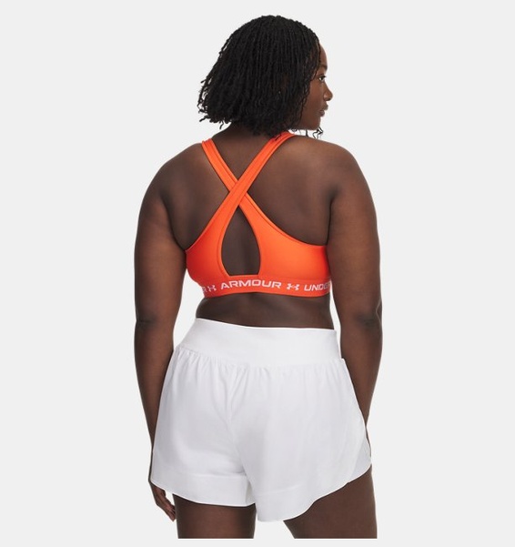 Kırmızı Kadın UA Crossback Mid Spor Sütyeni